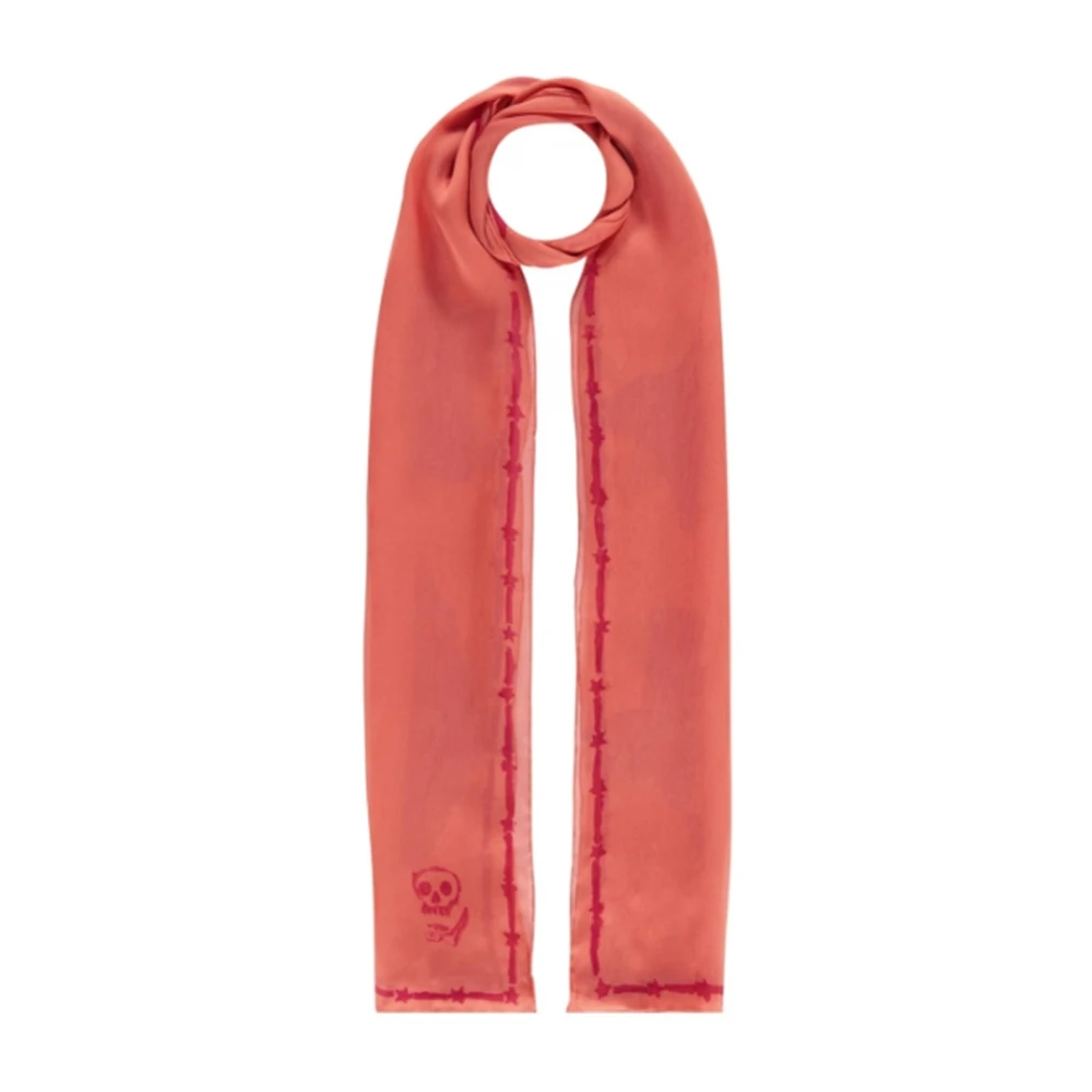Givenchy Zijden Sjaal met Logo Detail Orange Heren