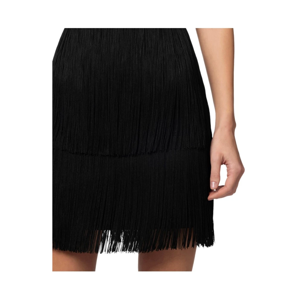 Elisabetta Franchi Elegante Jurk Black Dames