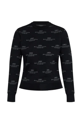 Logo Print Crew Neck Sweater