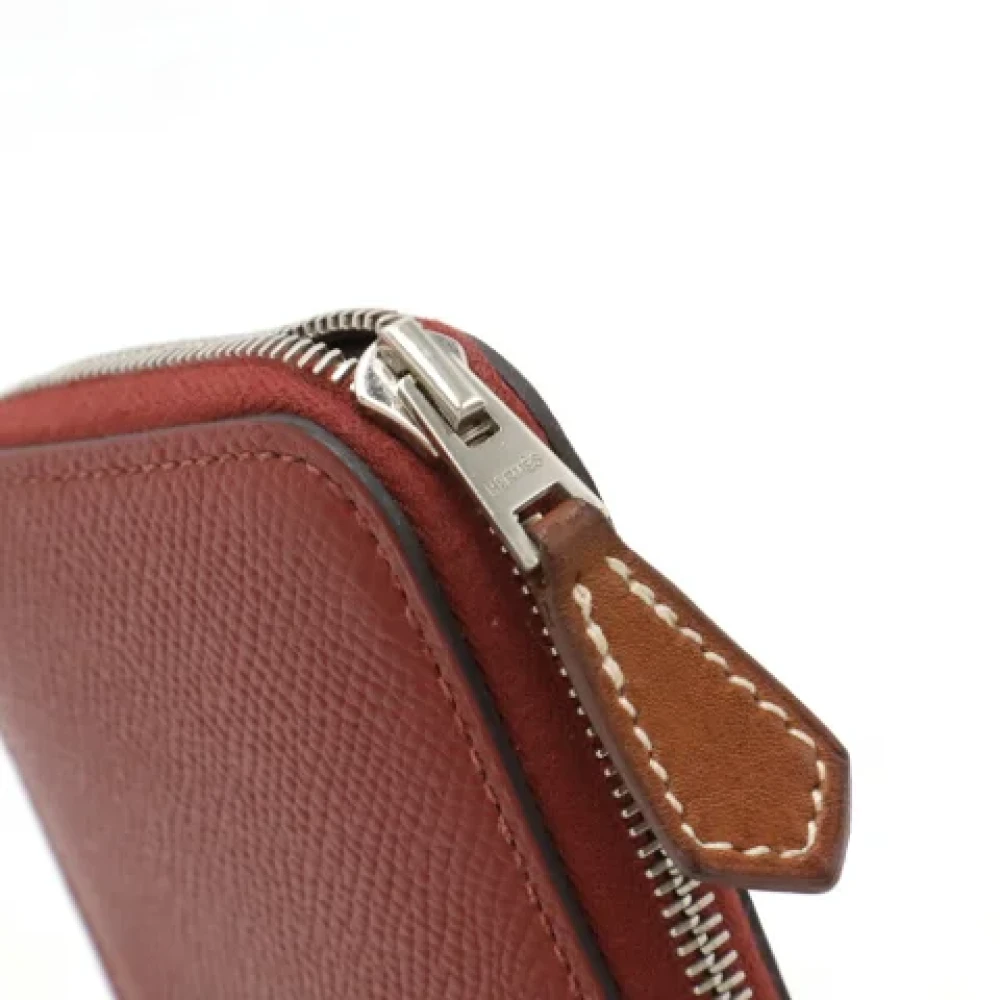 Hermès Vintage Pre-owned Silk wallets Brown Dames
