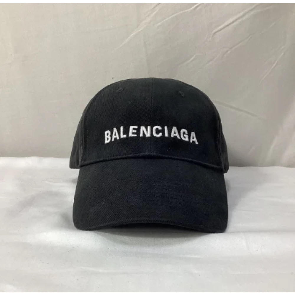 Balenciaga Vintage Pre-owned Cotton hats Black Heren