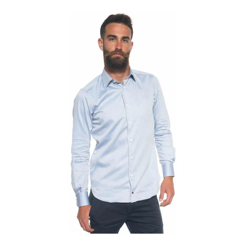Càrrel Italiaanse Check Overhemd Blue Heren