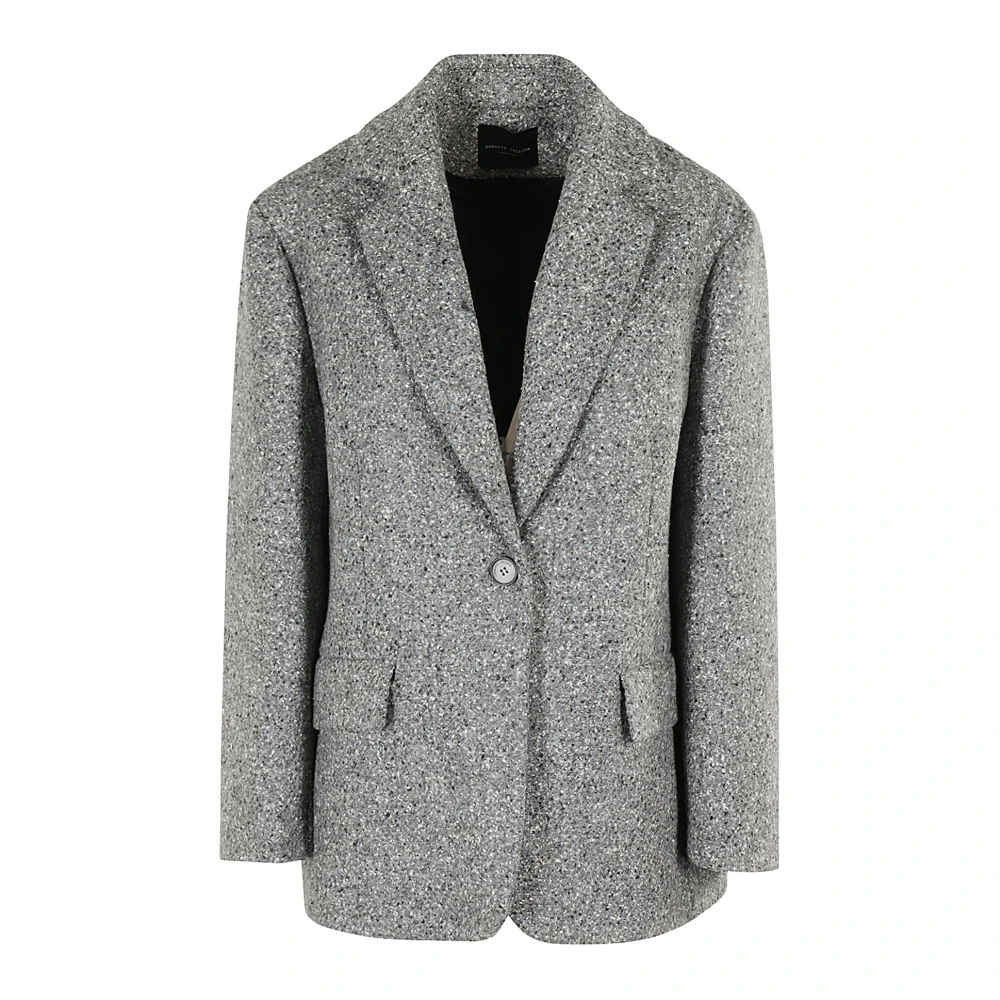 Roberto Collina Blazer met één knoop Gray Dames