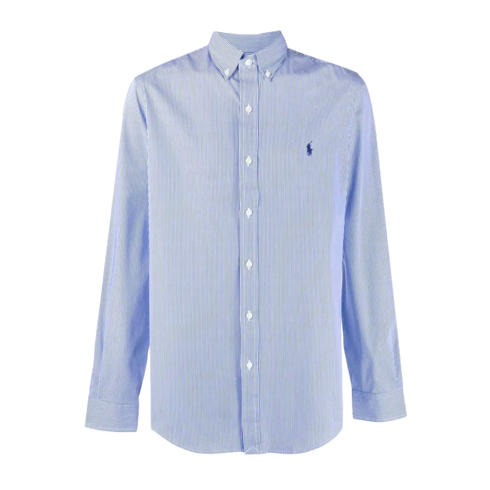 Polo Ralph Lauren Stretch Katoenen Formeel Overhemd Blue Heren