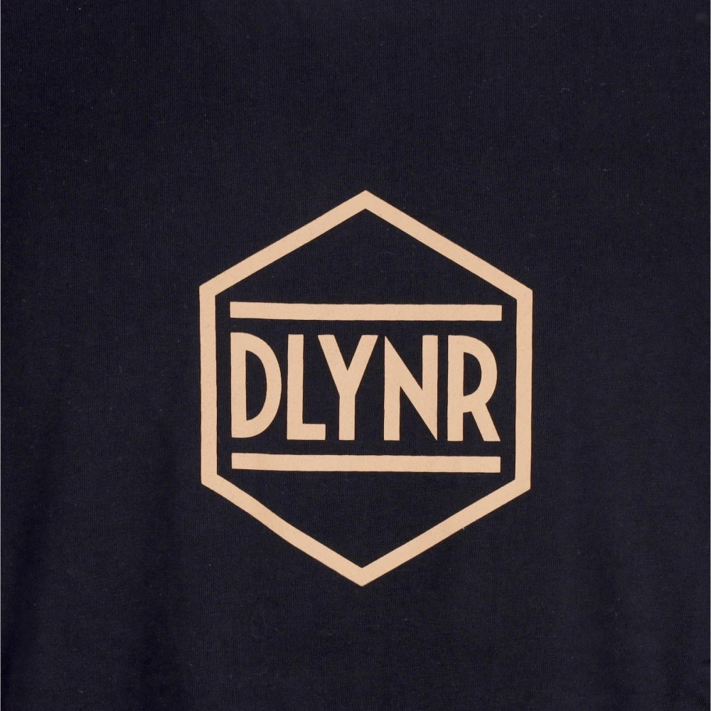 Dolly Noire Logo Tee Zwart Khaki Korte Mouw Black Heren