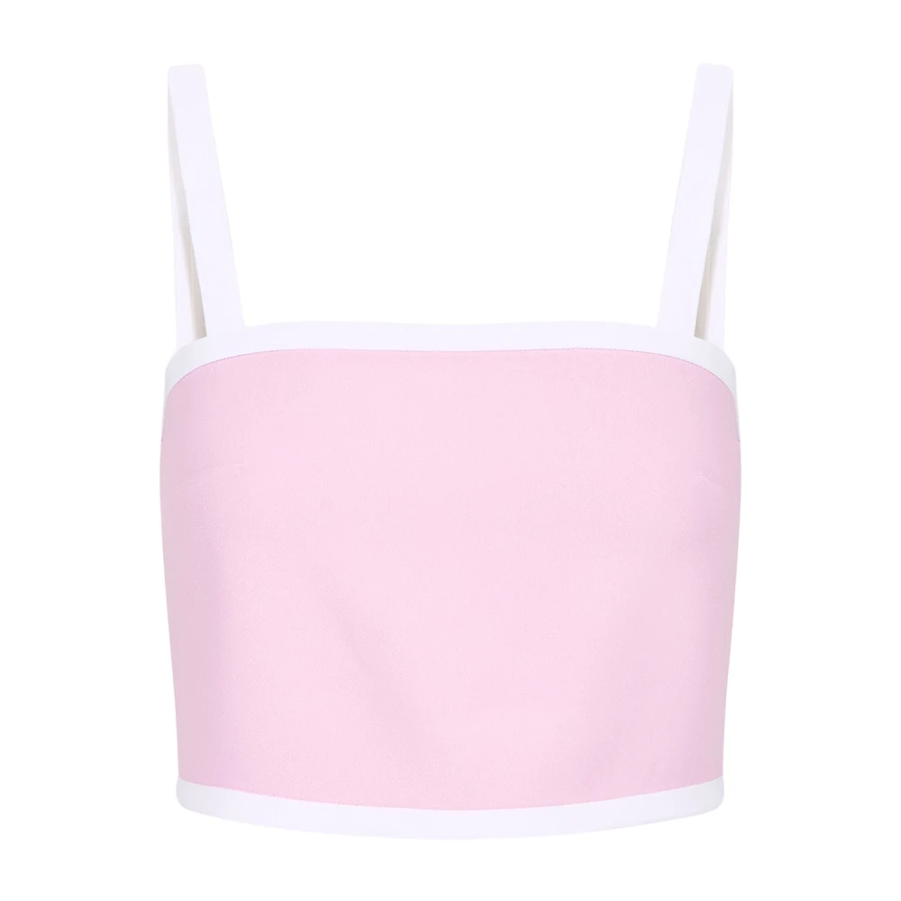 Iceberg Pink Sleeveless Tops, Female, Xs, Cropped Cady Top