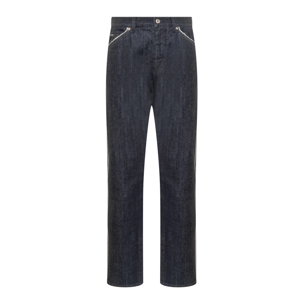 Dolce & Gabbana Blue Straight Fit Jeans, Male, M, Jeans