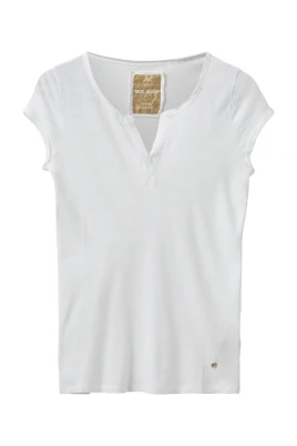 Klassisk V-ringad T-shirt - Ecru