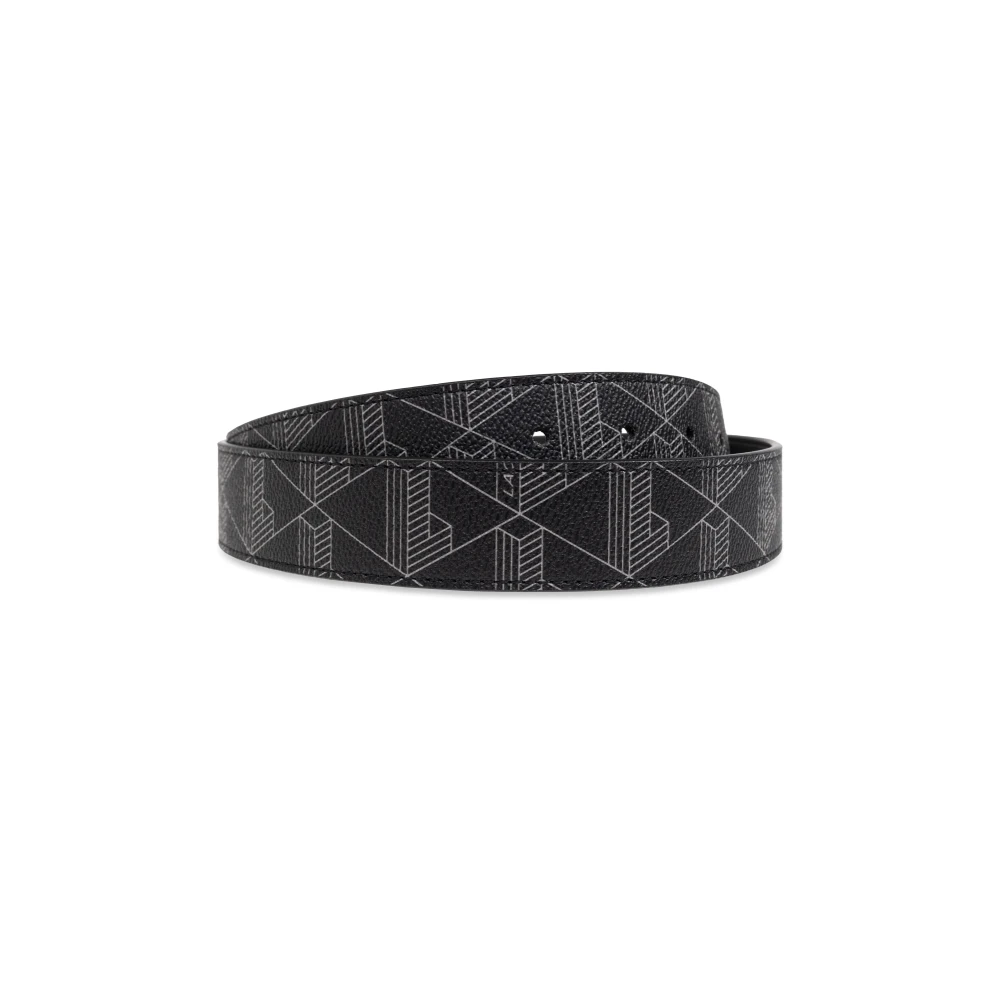 Lacoste Gestreepte riem Black Heren