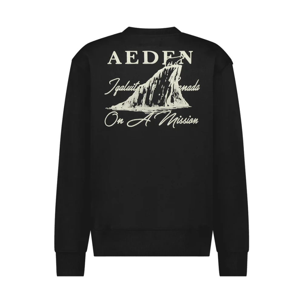 Aeden Zwarte Trui voor Kodiak Stijl Black Heren