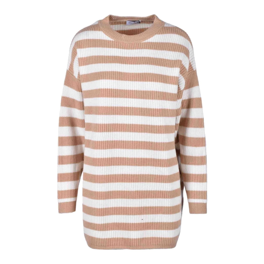 Weili Zheng Wollen Gebreide Trui Beige Dames