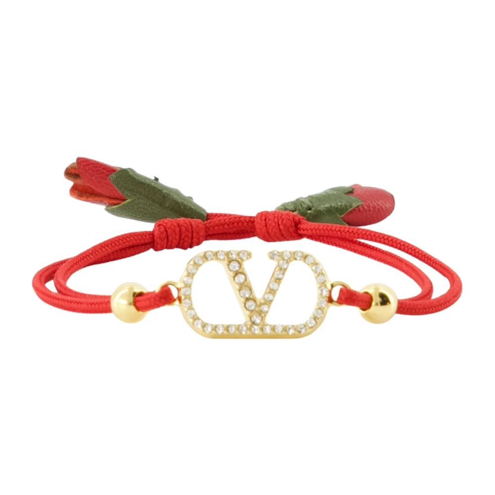 Valentino Garavani Red Bracelets, Female, One Size, Bracelet Vlogo