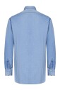 chemise-bleue-en-coton-a-col-italien