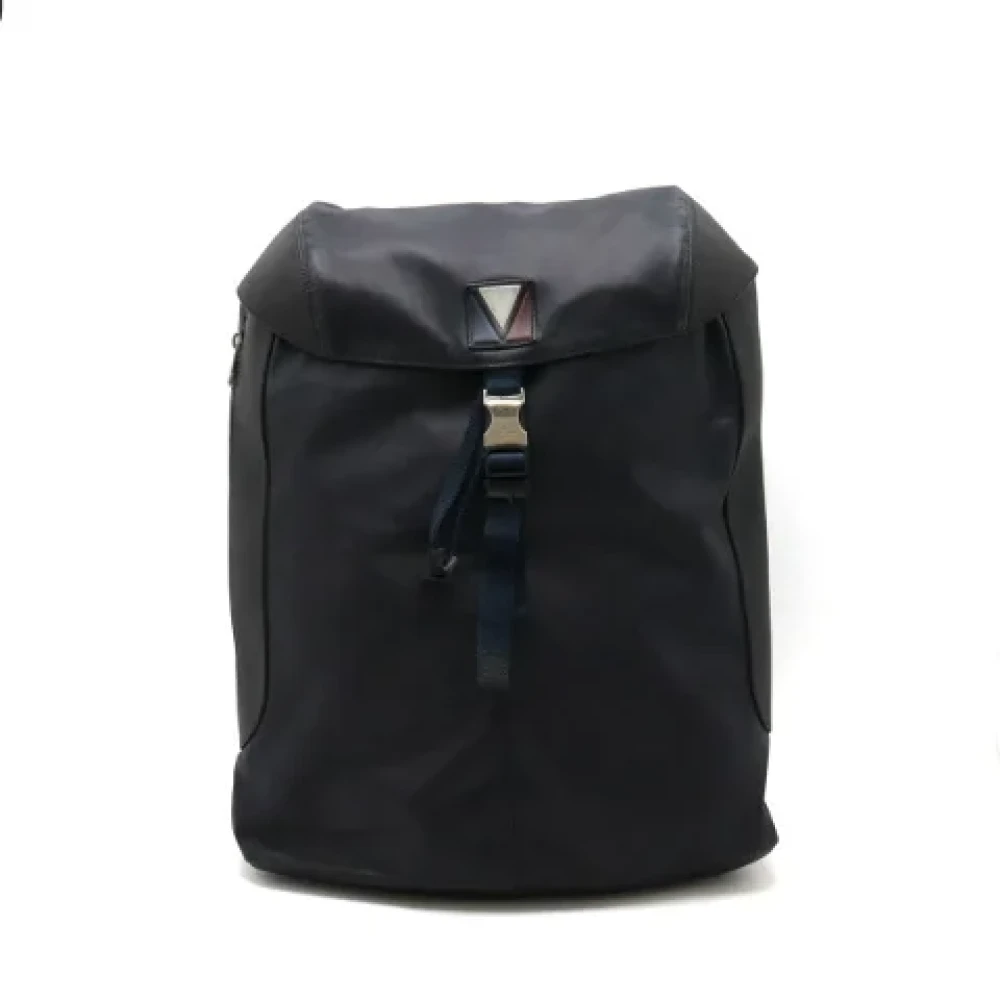 Louis Vuitton Vintage Pre-owned Leather backpacks Blue Dames