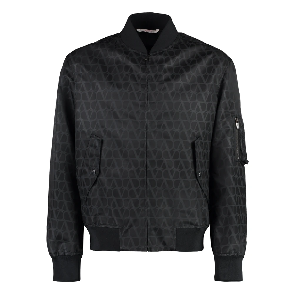 Valentino Iconographe Nylon Bomberjack Black Heren