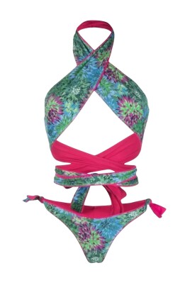 floral-halter-bikini-set