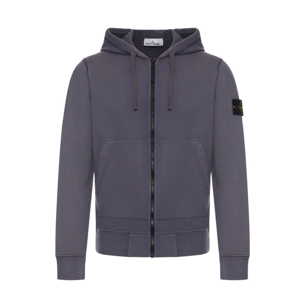 Stone Island Blue Hoodie - Male - Zip-Throughs - 2XL - Sweatshirts & Hoodies