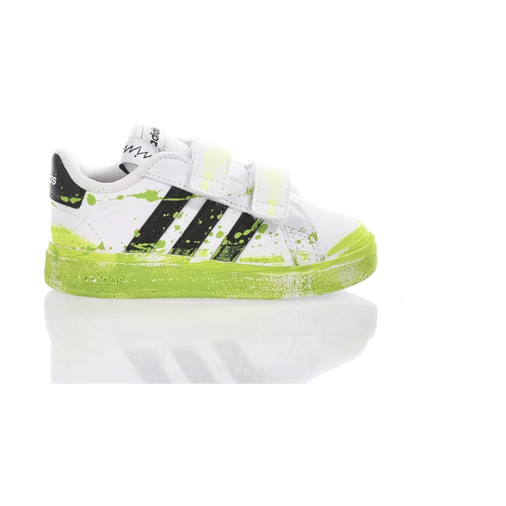 Håndlavet Grøn Hvide Sneakers