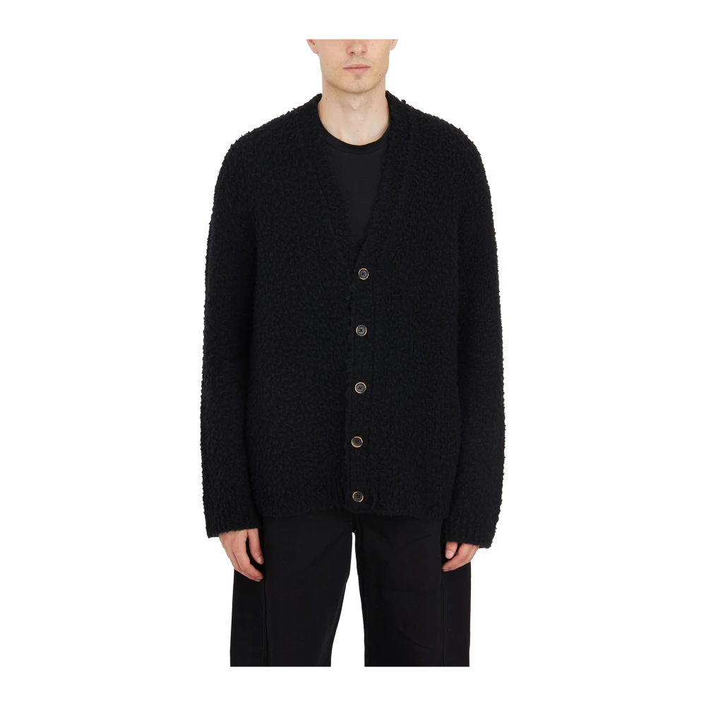 UMA Wang Lana Cashmere Cardigan Black Heren