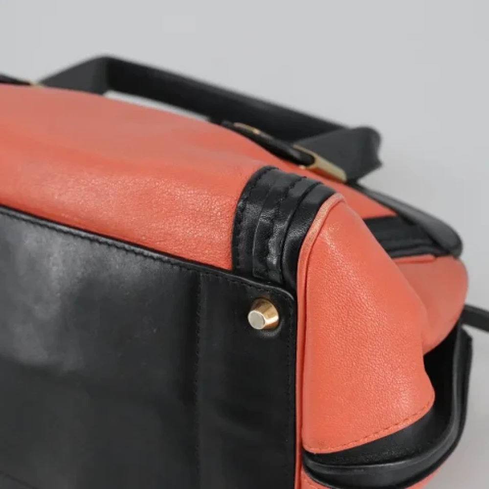 Chloé Pre-owned Leather shoulder-bags Orange Dames