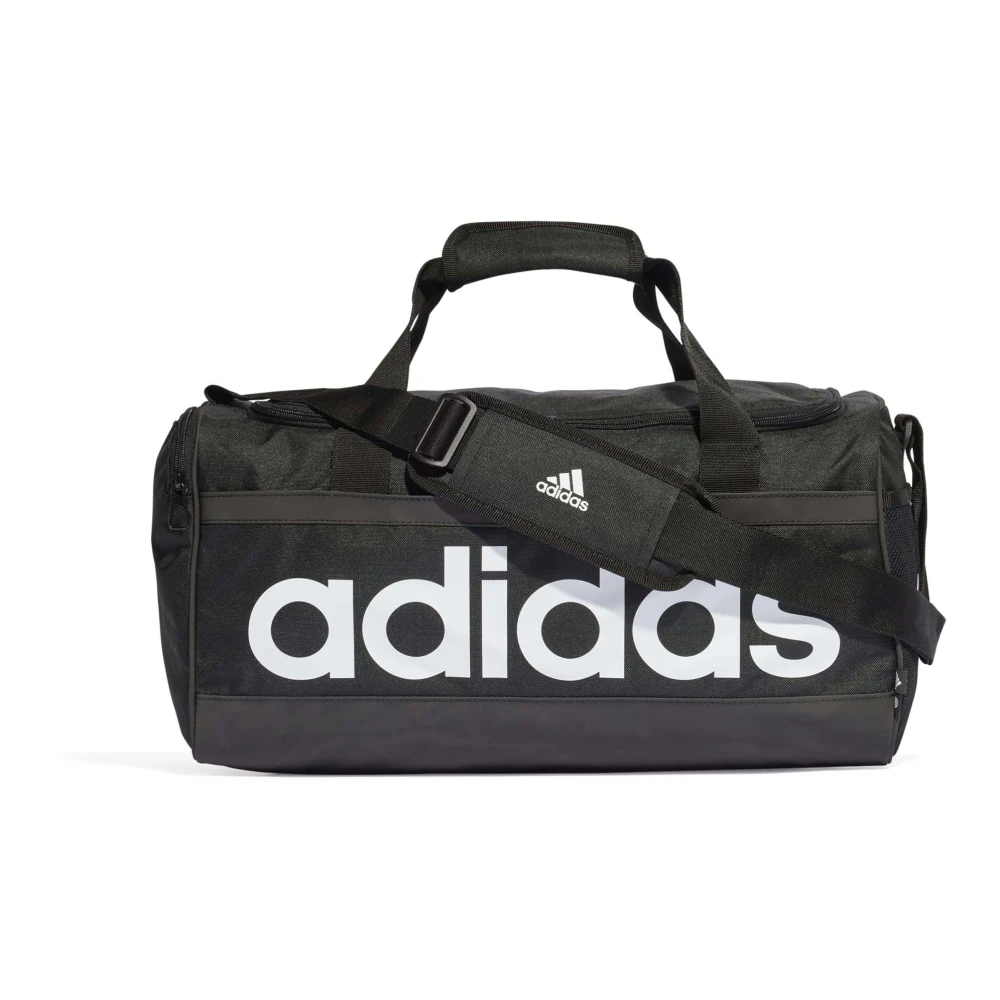 Adidas Svart/Vit Linjär Duffelväska Black, Herr