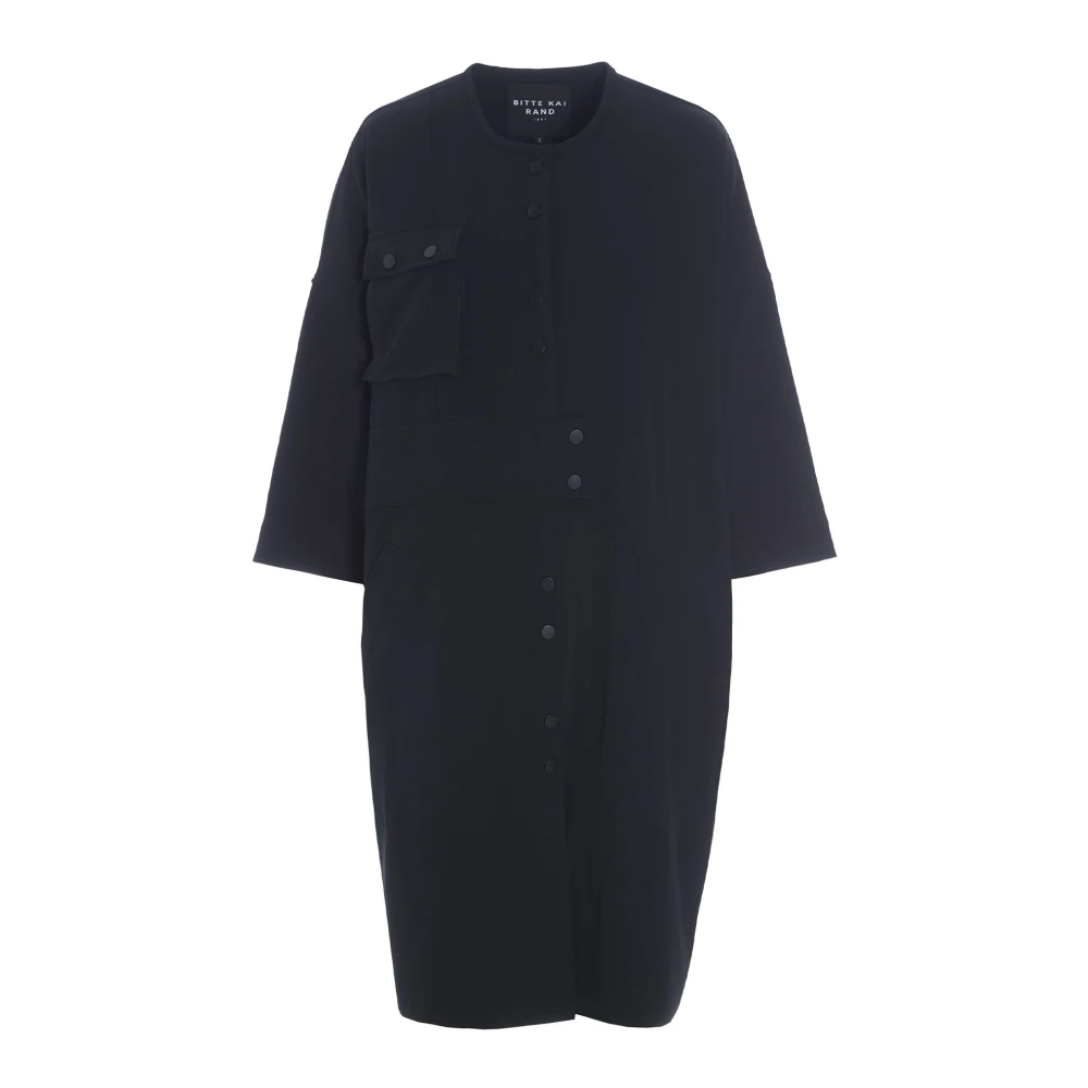 Bitte Kai Rand Zwarte Tokyo Twill Overhemdjurk Black Dames