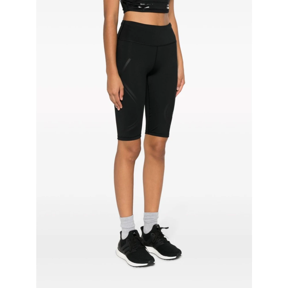 adidas by stella mccartney Fietsbroek met logo-print Black Dames