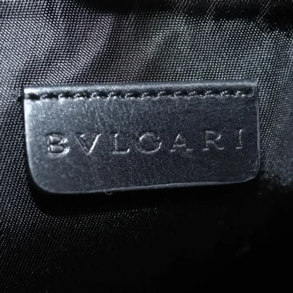 Bvlgari Vintage Pre-owned Canvas handbags White Dames
