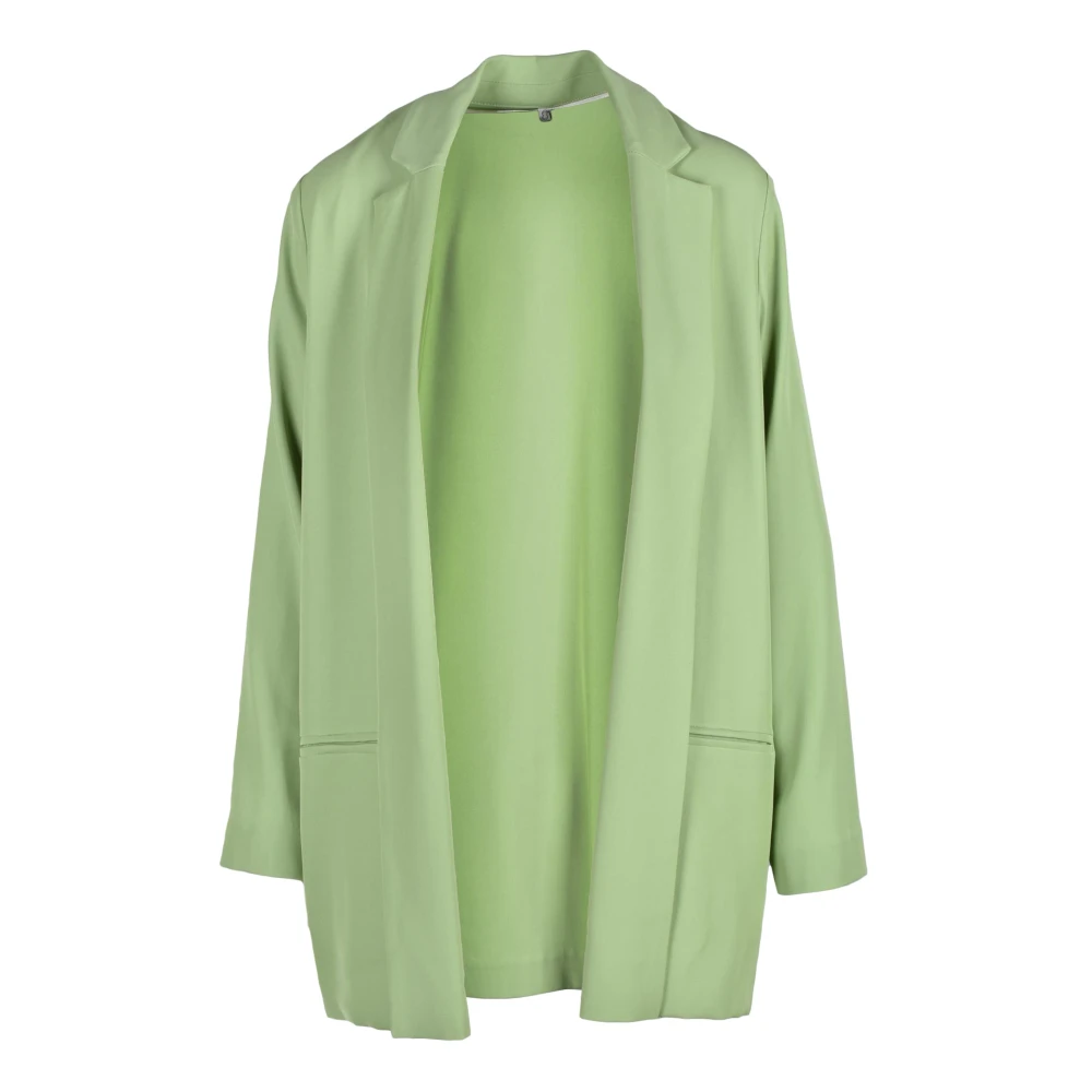 Ottod'Ame Elegante Jas van Polyester Mix Green Dames