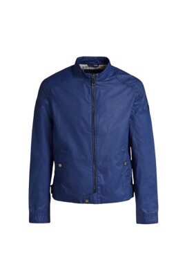 sweat-shirt-a-capuche-enduit-bleu