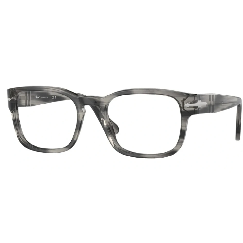 Persol Moderne vierkante zonnebril Grigio Gray Unisex