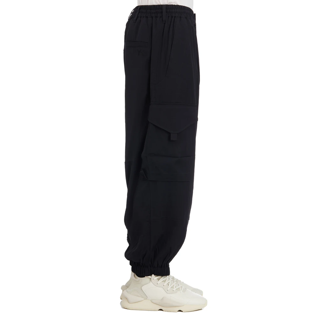 Y-3 Rayon Jogger Broek Black Heren