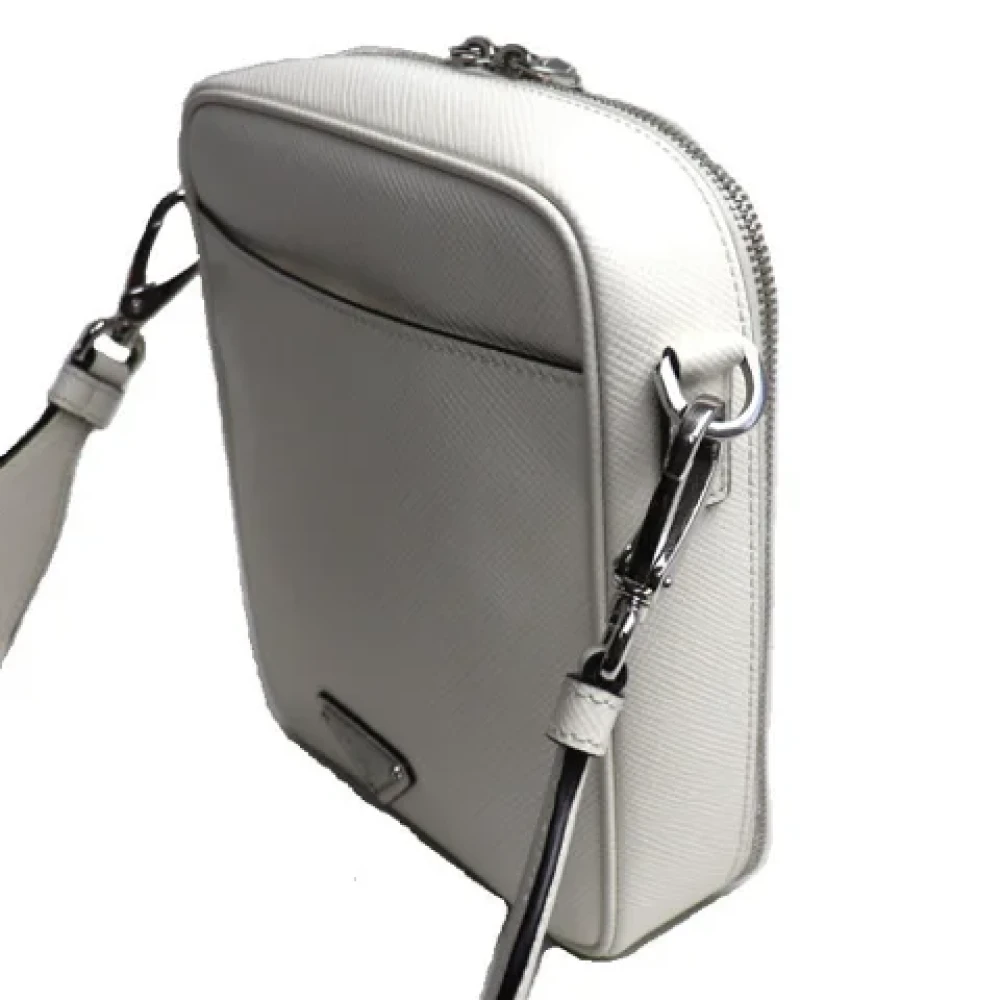 Prada Vintage Pre-owned Leather prada-bags White Dames