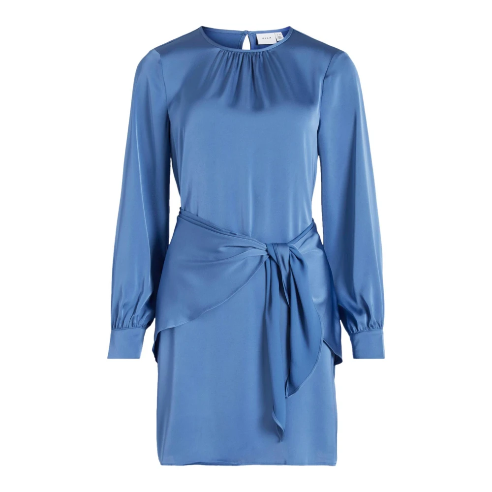 Vila Ljusblå långärmad klänning Blue, Dam