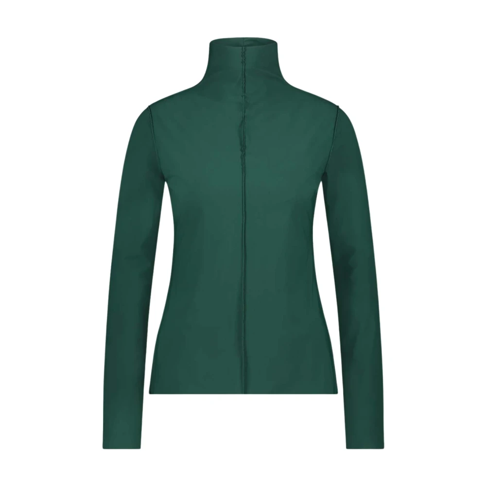 Jane Lushka Top van technisch jersey Green Dames