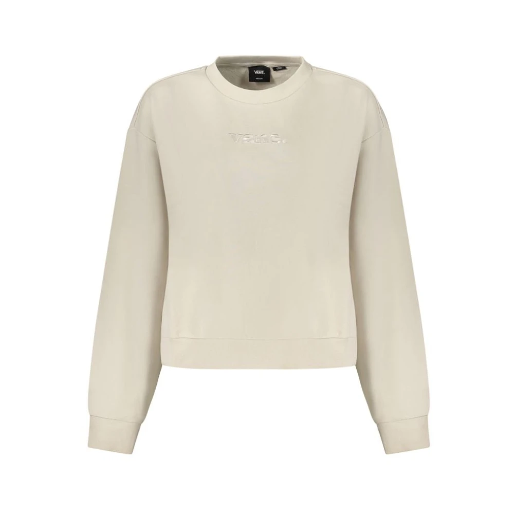 Vans Women's Beige Sweatshirts, M, Cotton Jumper