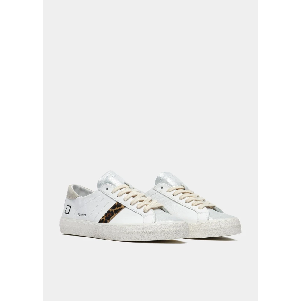 D.a.t.e. Witte Leren Lage Sneaker White Dames