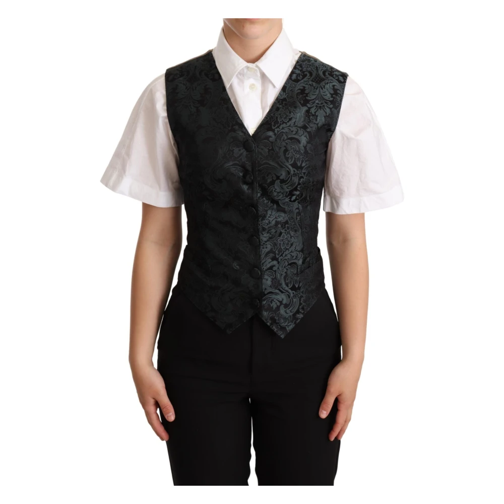 Dolce & Gabbana Women's Black Vest Waistcoat - Waistcoats - S - Jackets