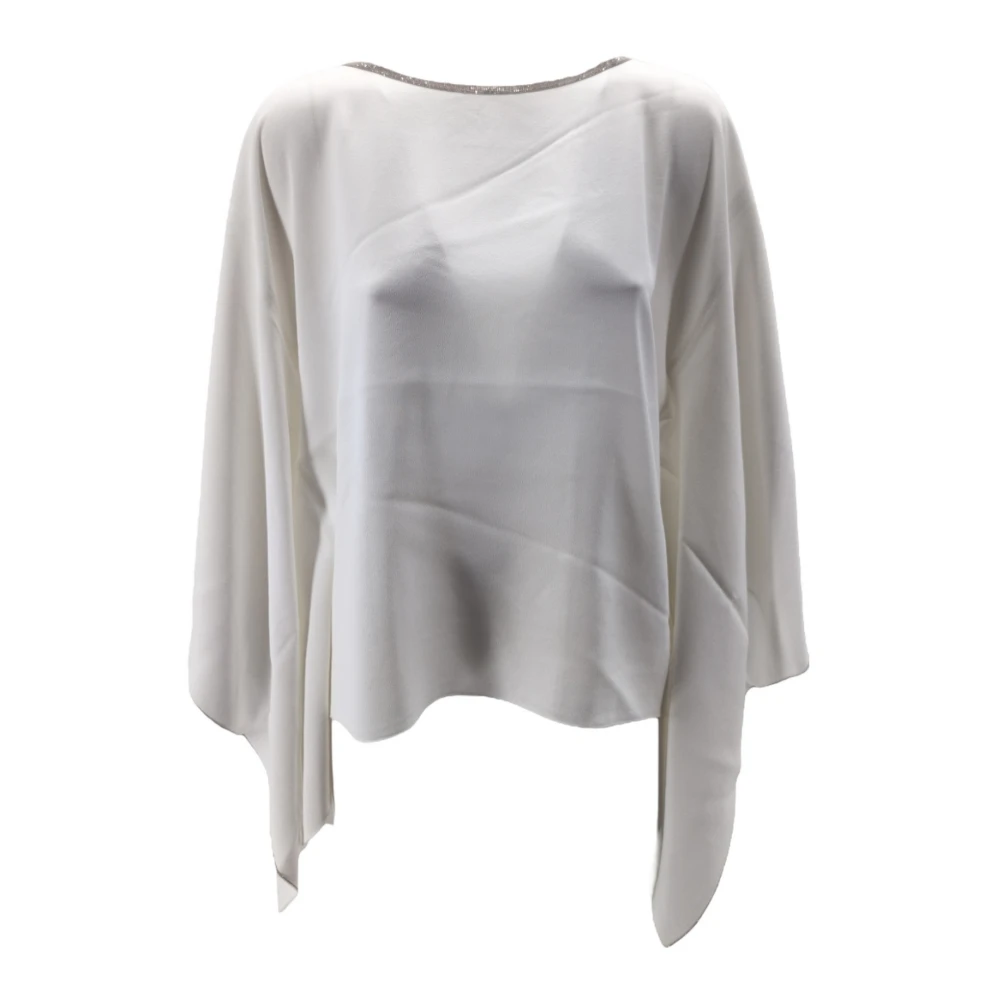 Fabiana Filippi Vit Elegant Blus White, Dam