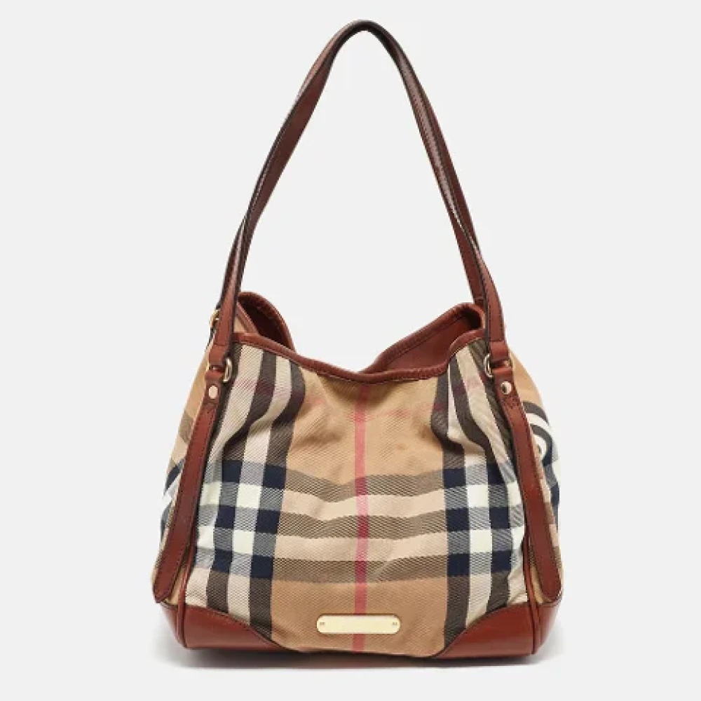 Burberry Vintage Pre-owned Leather totes Brown Dames