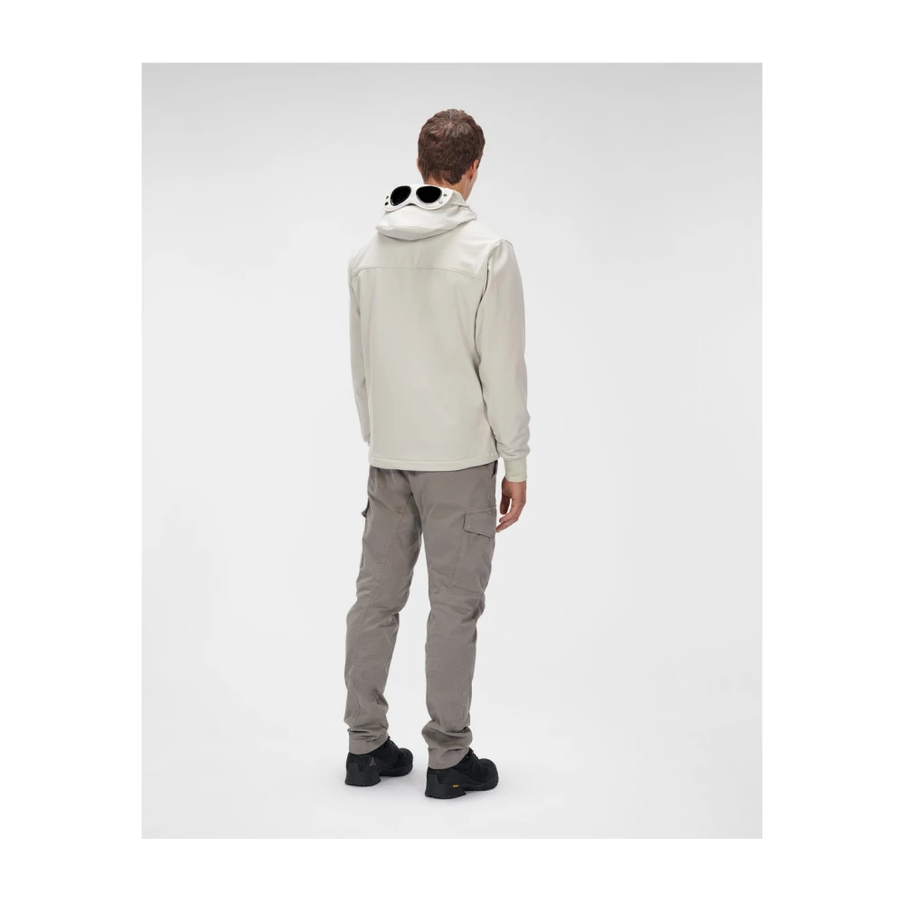 C.P. Company Zachte Schaal Parelwitte Hoodie White Heren