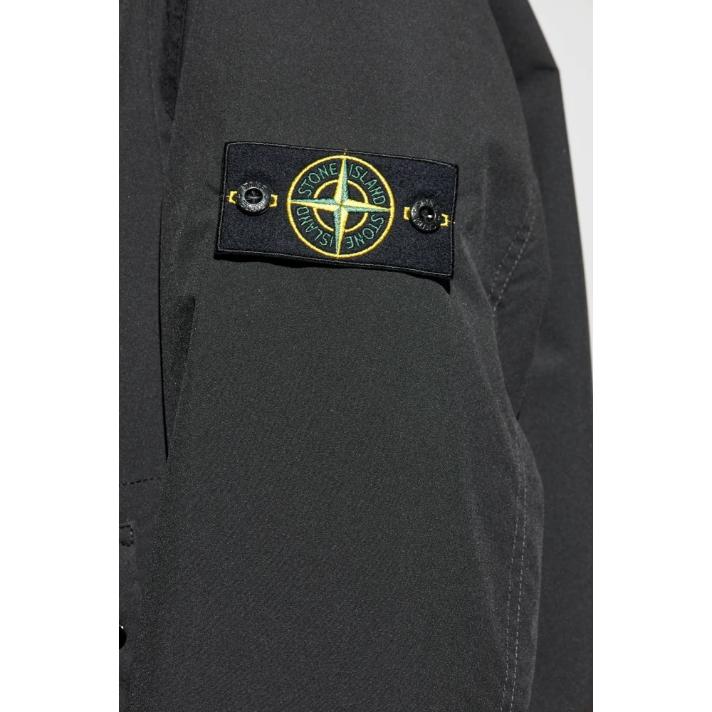 Stone Island Geïsoleerde Waterdichte Jas Black Heren
