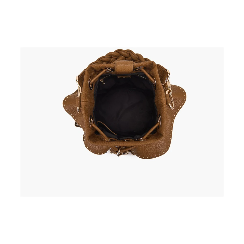 La Carrie Bruine leren emmer tas Frou Brown Dames
