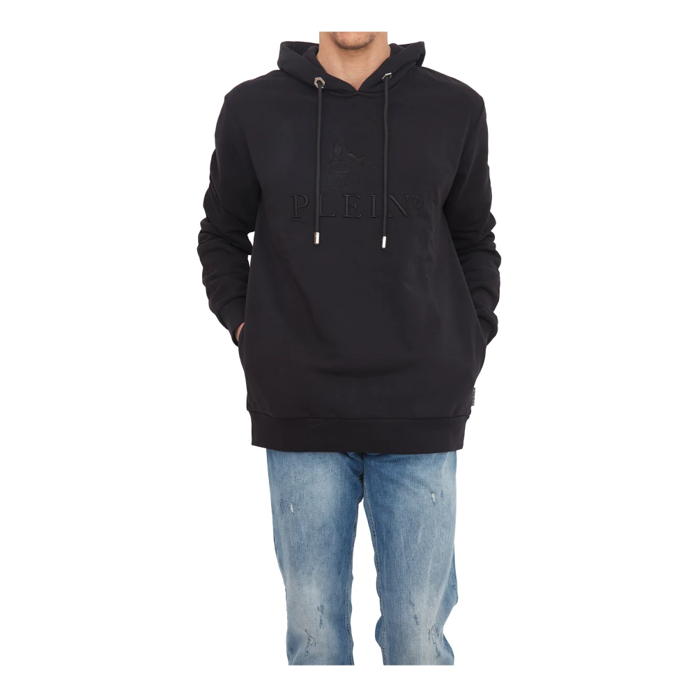 Philipp Plein Men's Black Hoodie Sweatshirt