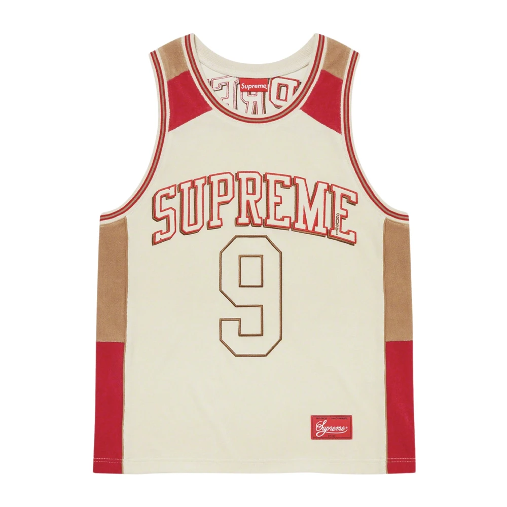Supreme Exclusieve Terry Basketball Jersey Stone Gray Heren