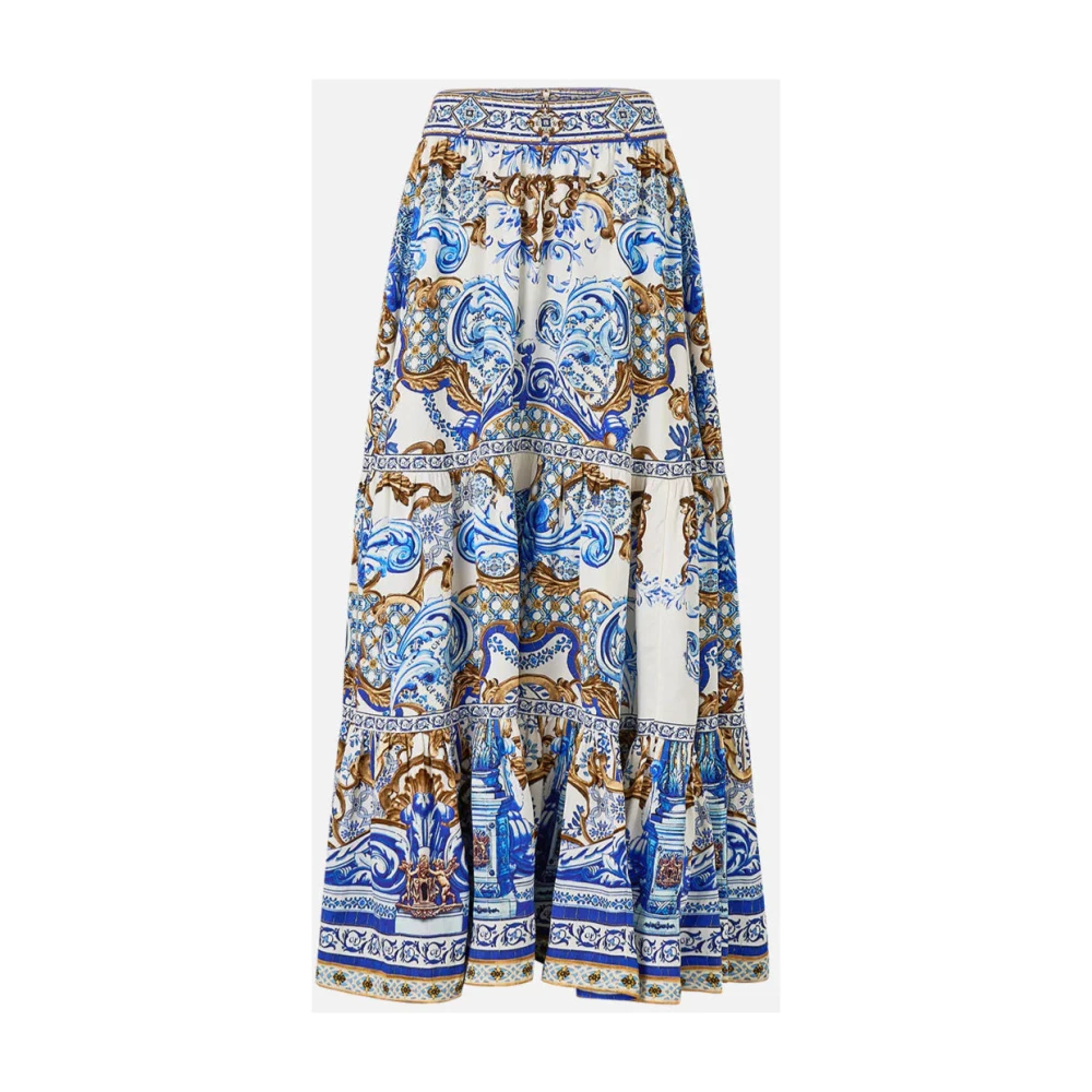 Camilla Hoge Taille Gelaagde Rok Azul Adventures Blue Dames