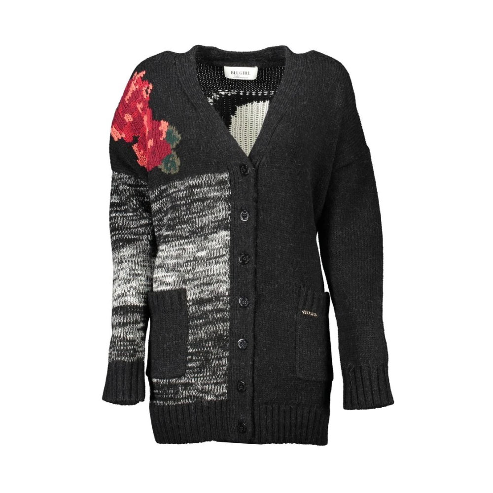 Blugirl Nero Acrylic Women Cardigan - L - Image 3