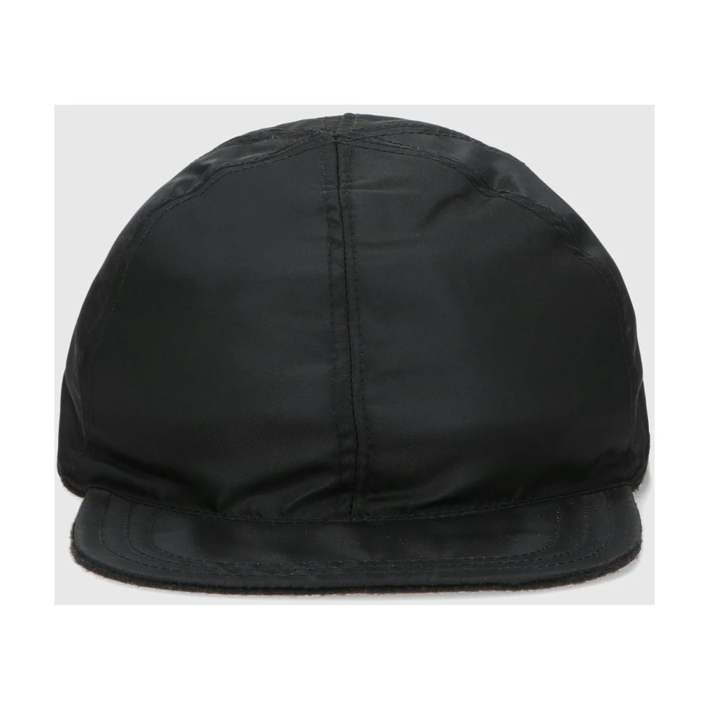 Borsalino Omkeerbare Cashmere Baseballpet Black Unisex