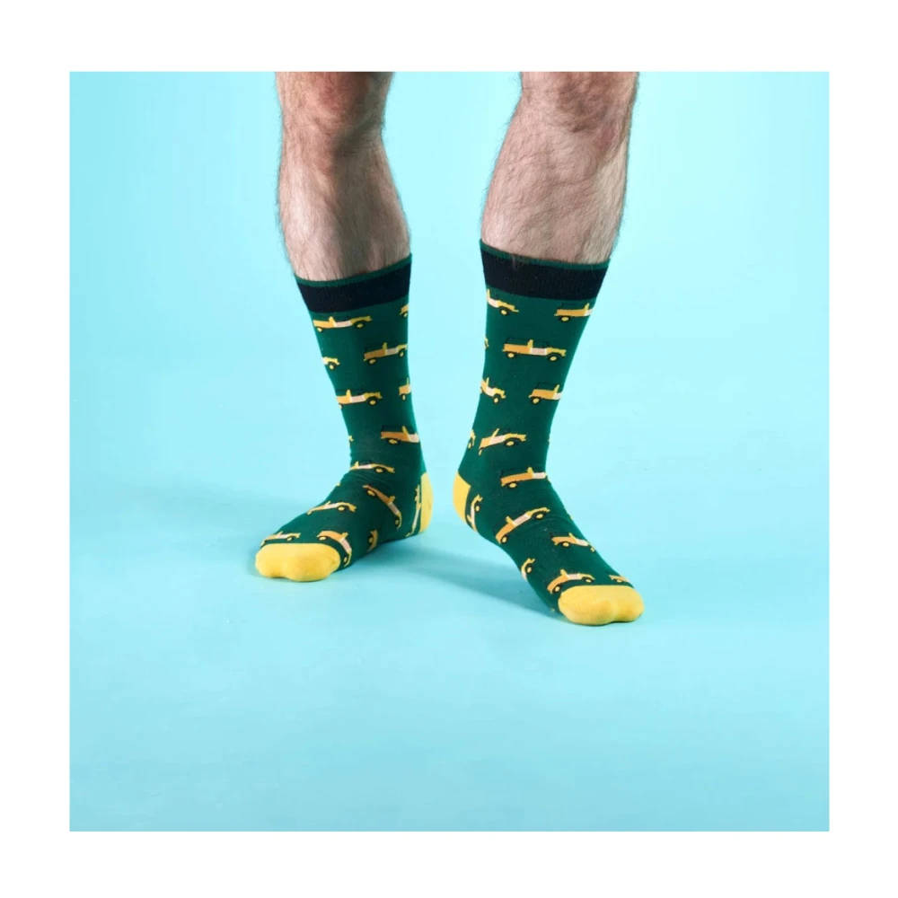 Cabaia Groene Gestreepte Unisex Sokken Green Heren