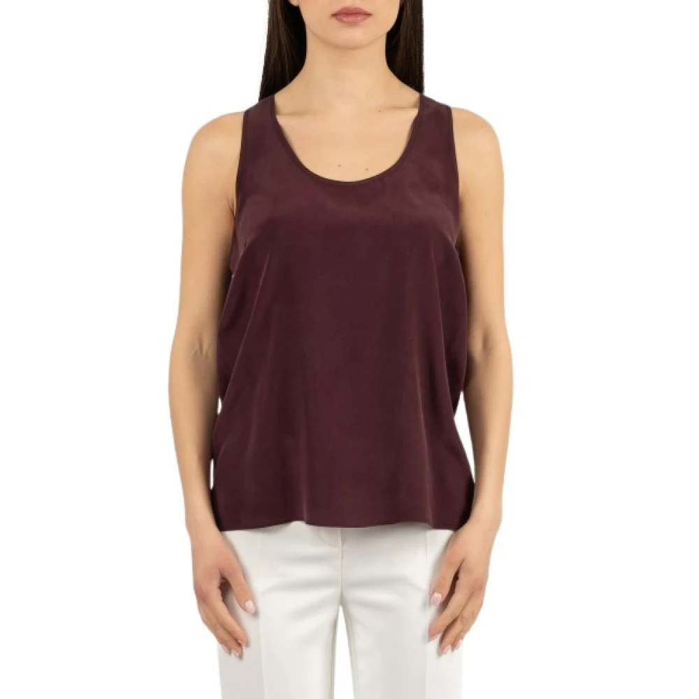 Pinko Femme Marron - Canottiera - Tops - Brun - Taille: 36 Fr